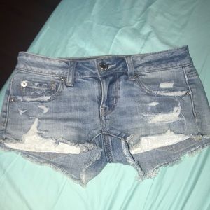 american eagle jean shorts